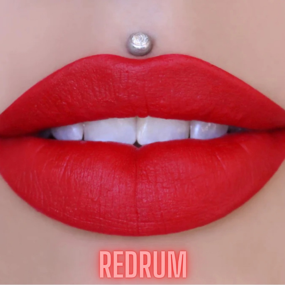 Jeffree Star Redrum Bright Red Velour Liquid Lipstick Matte Retro 50s Hollywood